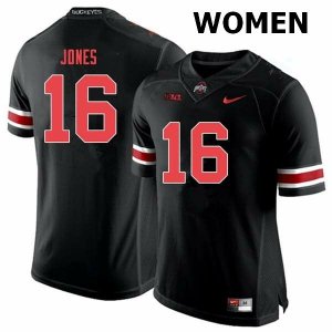 Women's Ohio State Buckeyes #16 Keandre Jones Black Out Nike NCAA College Football Jersey Increasing SXI2844KT
